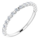 14K White 1/4 CTW Diamond Anniversary Band photo