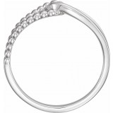 14K White Beaded Ring photo 2