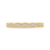 Shah Luxury Round Diamond Half-Eternity Wedding Band In 14K Yellow Gold photo