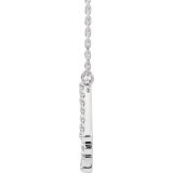 14K White 1/4 CTW Diamond Art Deco 18 Necklace photo 2