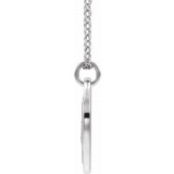 14K White .025 CTW Diamond Lotus 16-18 Necklace photo 2
