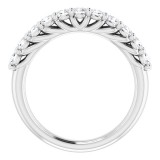 14K White 5/8 CTW Diamond Anniversary Band photo 2