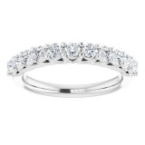 14K White 5/8 CTW Diamond Anniversary Band photo 3