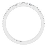Platinum 1/2 CTW Diamond Anniversary Band photo 2
