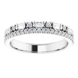 Platinum 1/2 CTW Diamond Anniversary Band photo 3