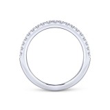 Gabriel & Co. 14k White Gold Contemporary Anniversary Wedding Band photo 2