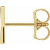 14K Yellow Single Initial Y Earring photo 2