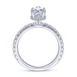 Gabriel & Co. 14k White Gold Contemporary Straight Engagement Ring photo 2