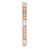 14K Rose 1/4 CTW Diamond Anniversary Band photo 4
