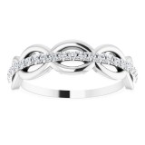 14K White 1/5 CTW Diamond Anniversary Band photo 3