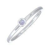 Gems One 10Kt White Gold Syn Alexandrite (1/20 Ctw) Ring photo