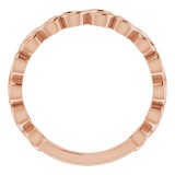 14K Rose Infinity Stackable Ring photo 2