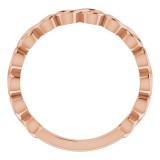 14K Rose Infinity Stackable Ring photo 2