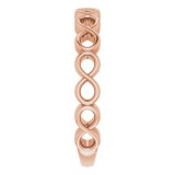 14K Rose Infinity Stackable Ring photo 4