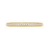 Shah Luxury 14K Yellow Gold Round Diamond Eternity Wedding Band photo