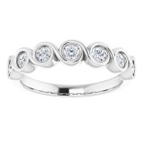 14K White 3/8 CTW Diamond Anniversary Band photo 3