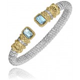 Vahan 14k Gold & Sterling Silver Sky Blue Topaz Bracelet photo