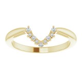 14K Yellow .06 CTW Diamond Matching Band photo 3