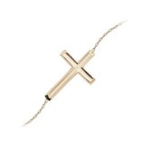 Carla 14k Rose Gold Fancy Cross Bracelet photo