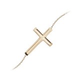 Carla 14k Rose Gold Fancy Cross Bracelet photo