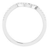 14K White 1/6 CTW Diamond Matching Band photo 2