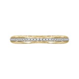 Shah Luxury Round Diamond Half-Eternity Wedding Band In 14K Two-Tone Gold photo