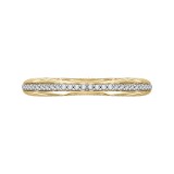 Shah Luxury Round Diamond Half-Eternity Wedding Band In 14K Two-Tone Gold photo