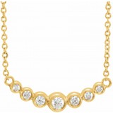 14K Yellow 1/5 CTW Diamond 16-18 Necklace photo