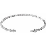 14K White 5 CTW Diamond Line 7 Bracelet photo 2