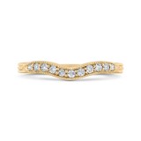 Shah Luxury Round Diamond Wedding Band In 14K Yellow Gold photo