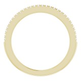 14K Yellow 1/8 CTW Diamond French-Set Anniversary Band photo 2