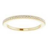 14K Yellow 1/8 CTW Diamond French-Set Anniversary Band photo 3