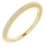 14K Yellow 1/8 CTW Diamond French-Set Anniversary Band photo
