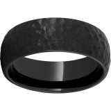 Black Diamond Ceramic Domed Band with Moon Finish photo