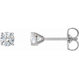 14K White 3/4 CTW Diamond 4-Prong Cocktail-Style Earrings photo