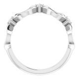 14K White 1/10 CTW Diamond Anniversary Band photo 2
