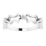 14K White 1/10 CTW Diamond Anniversary Band photo 3