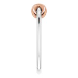 14K White & Rose Infinity-Style Ring photo 4