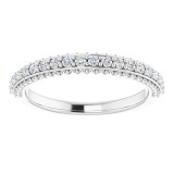 14K White 1/2 CTW Diamond Anniversary Band photo 3