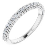 14K White 1/2 CTW Diamond Anniversary Band photo