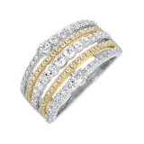 Gems One 14Kt White Yellow Gold Diamond (1Ctw) Ring photo