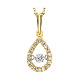 Gems One 10Kt Yellow Gold Diamond (1/5Ctw) Pendant photo