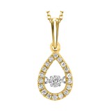 Gems One 10Kt Yellow Gold Diamond (1/5Ctw) Pendant photo