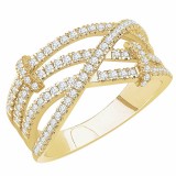 14K Yellow 1/2 CTW Diamond Ring photo