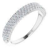 14K White 1/3 CTW Diamond Anniversary Band photo