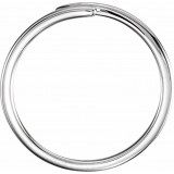 14K White Stackable Ring photo 2