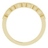 14K Yellow .08 CTW Diamond Matching Band photo 2