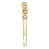 14K Yellow .08 CTW Diamond Matching Band photo 4