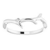 14K White Branch Ring photo 3