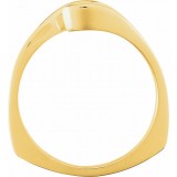 14K Yellow Freeform Remount Ring photo 2